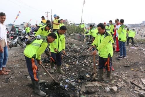Jelang Pemilu Pemko Medan Bersama Masyarakat Gelar Gotong-royong