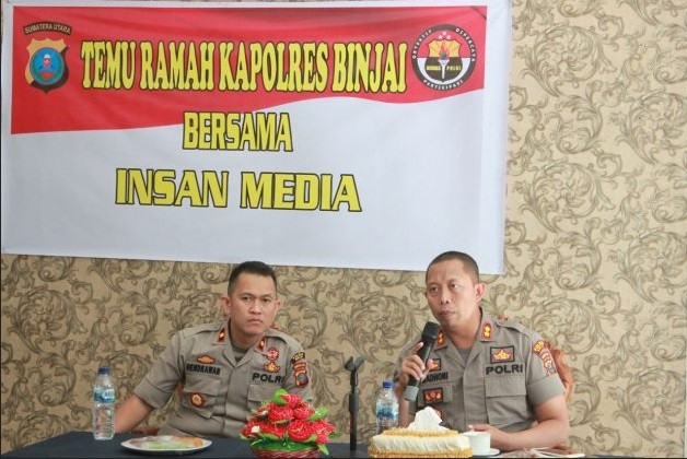 Kapolres Binjai Gelar Temu Ramah dengan Insan Media