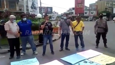 Aksi Solidaritas Jurnalis Kota Binjai Desak Polisi Ungkap Kasus Kekerasan Jurnalis di Sumatera Utara