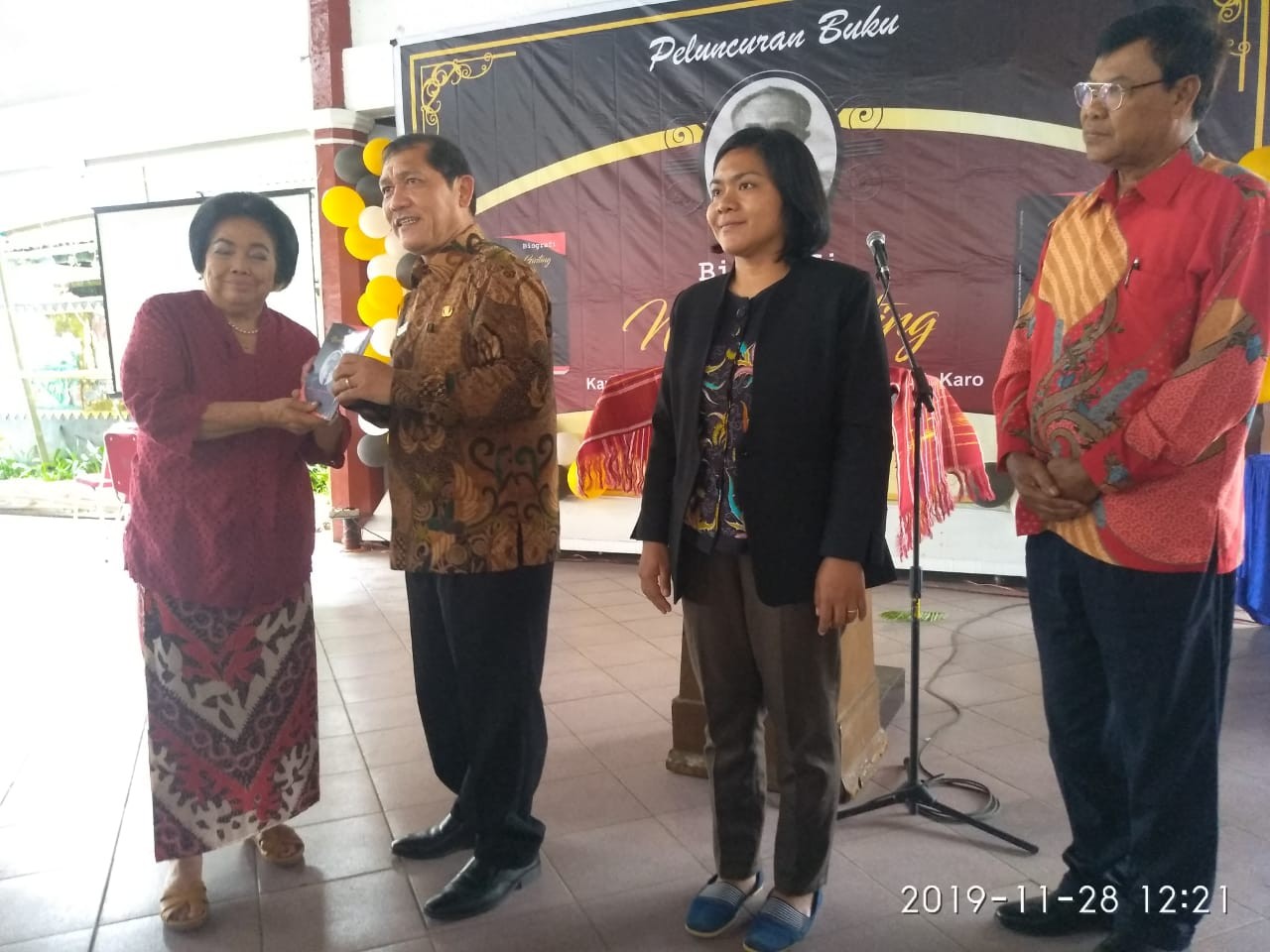 Bupati Karo Launching Buku Perintis Kemerdekaan Nerus Ginting
