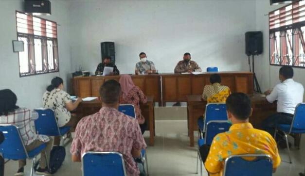 Forkopimca Sidikalang Bersama Polri-TNI Adakan Rakor Pembentukan Satgas Penanganan Covid-19