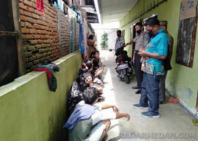 Petugas Gabungan Kota Binjai Lakukan Razia Rumah Kos-kosan