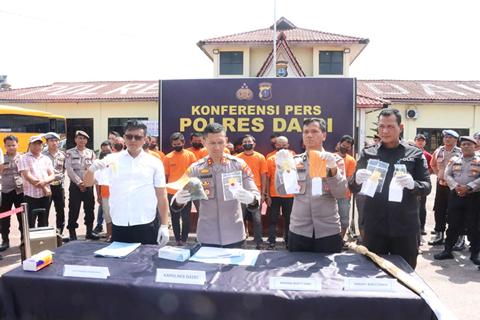 Polres Dairi Paparkan Hasil Ungkap Kasus Narkoba Sejak Bulan Januari, 43 Tersangka Diamankan