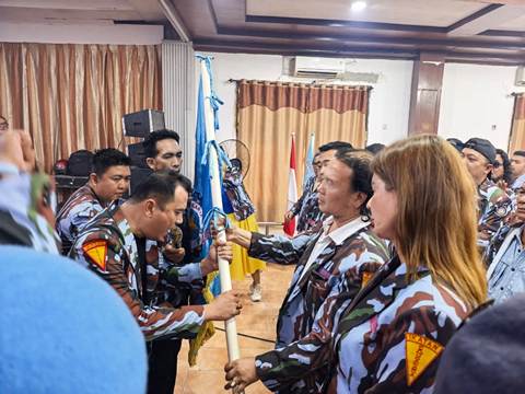Donald Panggabean Resmi Terima Pataka Kepemimpinan PAC IPK Medan Sunggal