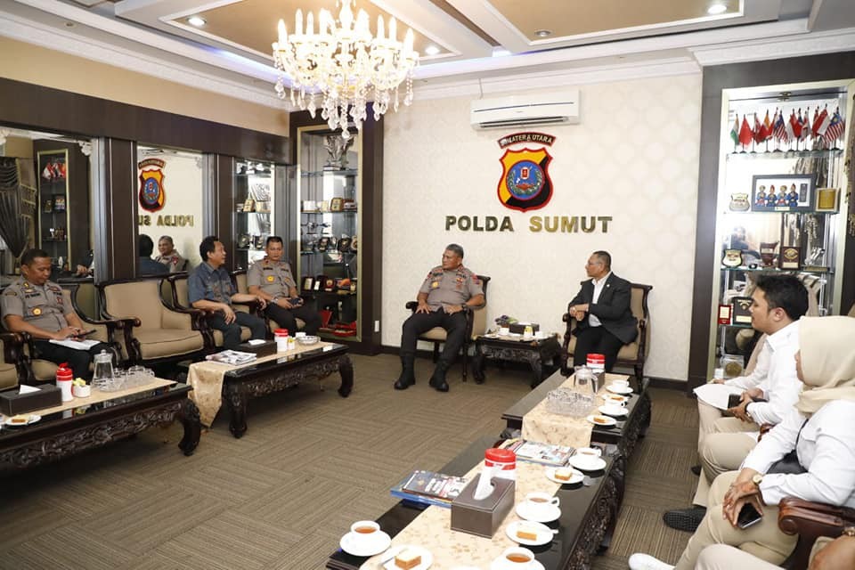 Kapolda Sumut Bersilaturrahmi dengan Komisi III DPR RI di Mapolda Sumut