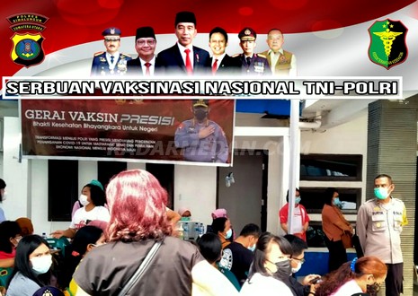 Gebyar Sejuta Vaksin, Kapolres Simalungun Tinjau Vaksinasi Tahap II Selama Dua Hari