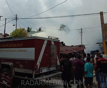Kebakaran Hanguskan Rumah di Penampungan Desa Delitua