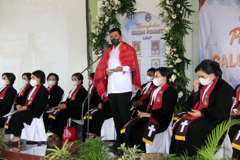 Bobby Nasution Apresiasi Pentahbisan 20 Pendeta di GBKP Runggun Simpang Selayang