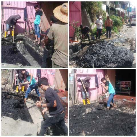 Masyarakat Kelurahan TL Mulgap II Berastagi Kabupaten Karo  Keluhkan Tanah Kerukan Parit
