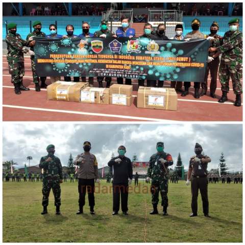 Bupati Karo Gelar Apel Disiplin Pemutusan Mata Rantai Covid-19 di Stadion Samura Kabanjahe