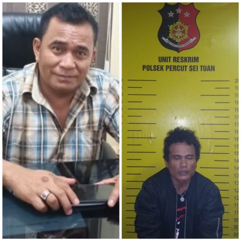 Polsek Percut Sei Tuan Bekuk Pelaku Pencurian dengan Kekerasan Berdasarkan Rekaman CCTV