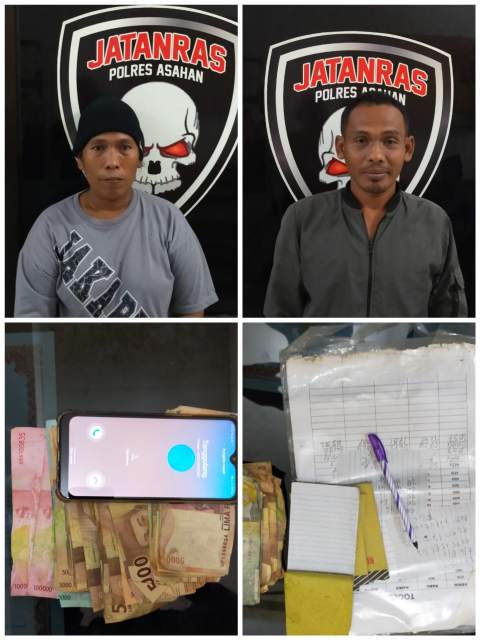 Dari Warung Kopi Tungir Polres Asahan Amankan Jurtul dan Kordinator Togel