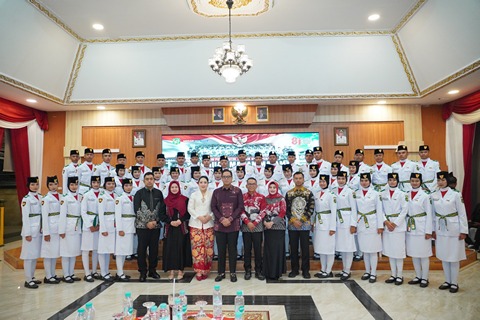 Wali Kota Jamu Anggota Paskibraka HUT RI Tahun 2026