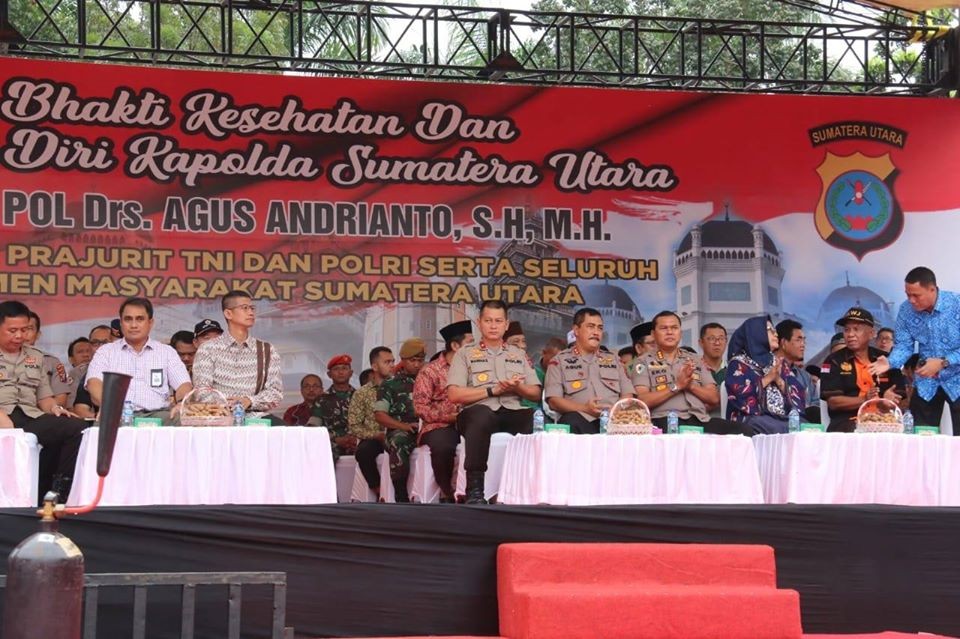 Bakti Kesehatan dan Mohon Diri Kapoldasu di Medan