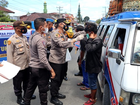 Kapolres Dairi Pimpin Operasi Patuh Toba 2021