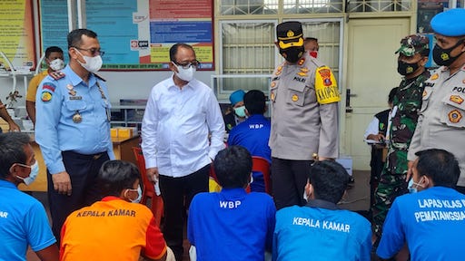 Polres Simalungun Gelar Gebyar Vaksin Merdeka di Lapas Klas IIA Pematangsiantar