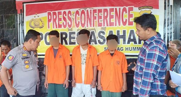 Sat Reskrim Polres Asahan Ungkap Tiga Kasus Pemerkosaan Ditempat yang Berbeda