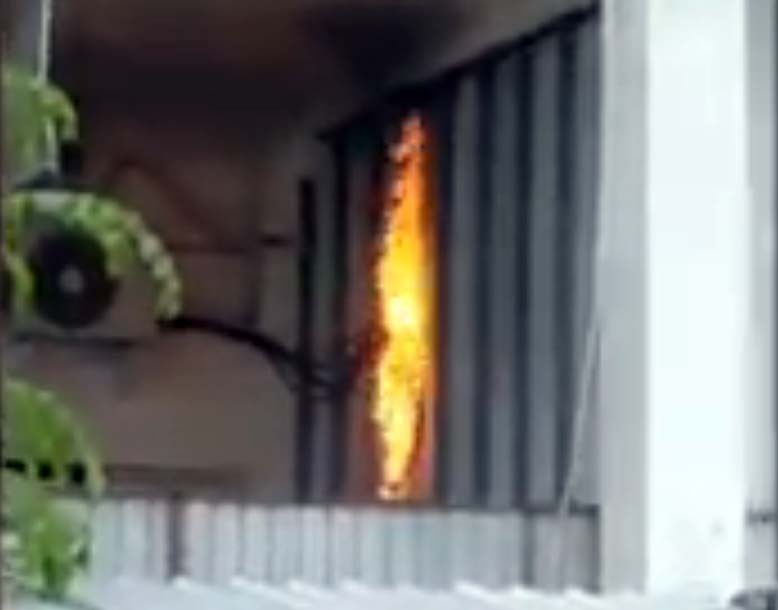 Kebakaran Panel Listrik Mesjid Agung Medan, Suara Ledakan Terdengar Keras