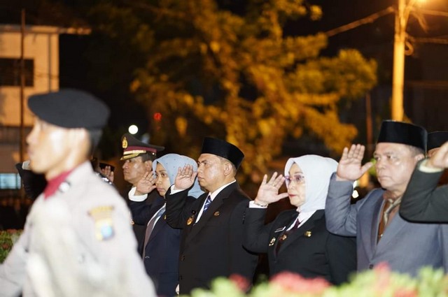 Upacara Apel Kehormatan dan Renungan Suci Berjalan Khidmat dan Sakral di Labuhanbatu