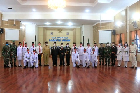 Bupati Kukuhkan Paskibra Kabupaten Simalungun Tahun 2021