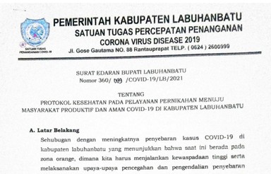 Labuhanbatu Zona Orange, Pesta Pernikahan Dilarang
