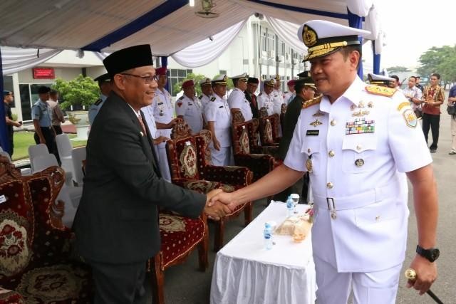 Serah Terima Jabatan Komandan Lamtamal 1 Belawan