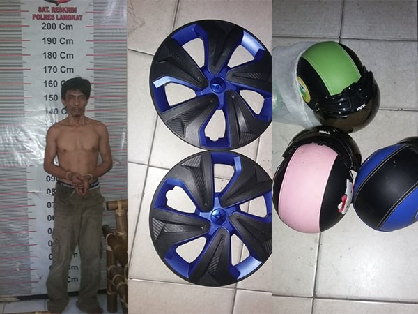 Maling Toko Ban Diringkus Polisi