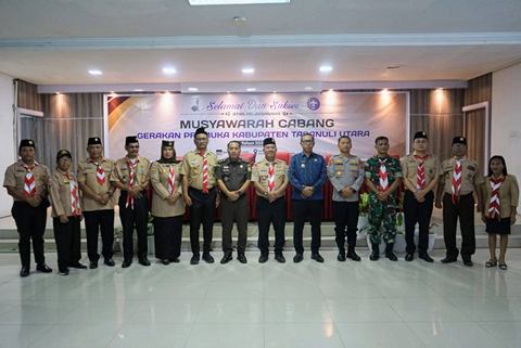 Bupati JTP Buka Resmi Muscab Gerakan Pramuka Kabupaten Tapanuli Utara