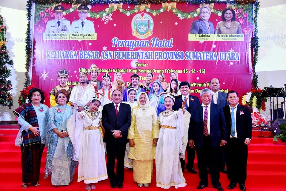 Perayaan Natal ASN Pemprov Sumut, Gubernur Berpesan Pentingnya Menjaga Kebersamaan