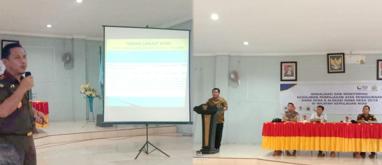 Sosialisasi Kewajiban Perpajakan Penggunaan Dana Desa 2019 di Nias Selatan