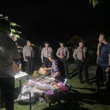 Polisi Patroli Malam di Tongging, Pastikan Wisata Danau Toba Aman
