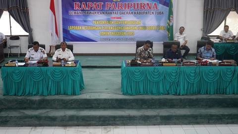 Bupati Toba Sampaikan LKPJ Tahun Anggaran 2025 pada Paripurna DPRD