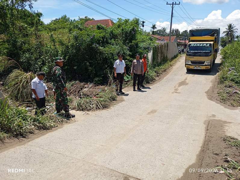 Akses Jalan Desa Sukatendel Normal Kembali Pasca-Lahar Dingin Sinabung