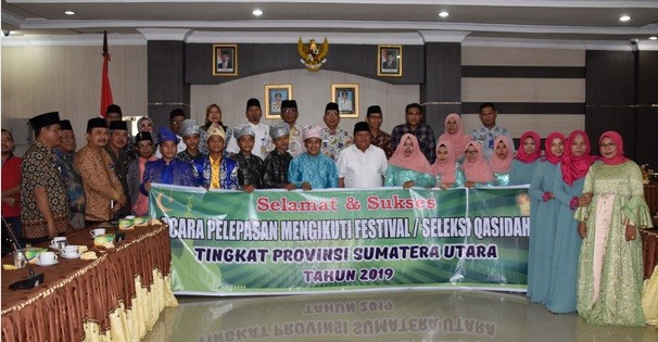 Walikota Sibolga Lepas Kontingen Qasidah Ikut Bertarung Tingkat Provinsi