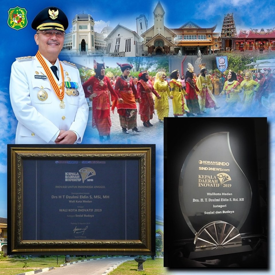 Walikota Medan Raih Penghargaan Kepala Daerah Inovatif Koran Sindo Tahun 2019 