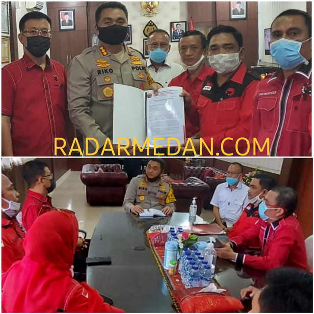 BBHAR PDI Perjuangan Kota Medan Minta Kapolri Usut Tuntas Pembakar Bendera PDIP