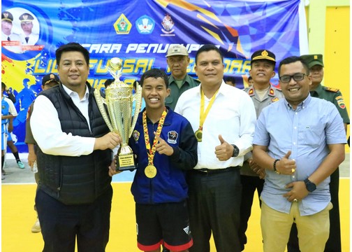 Liga Futsal Pelajar Piala Bupati Tingkat SD-SMP-SMA/SMK Tahun 2023 di Tutup
