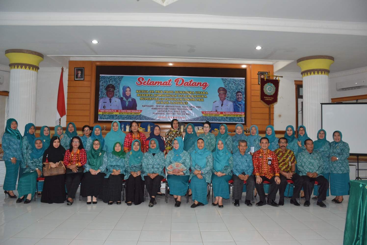 Tim Supervisi TP PKK Provsu Disambut Hangat Ketua TP PKK Langkat