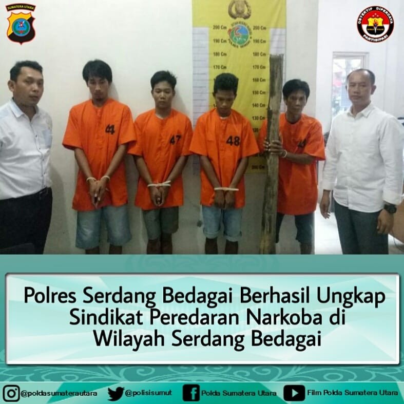 Polres Serdang Bedagai Ungkap Sindikat Peredaran Narkoba