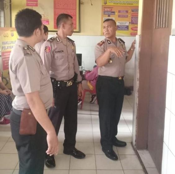 Kapolsek Tanjung Morawa Lakukan Pengecekan Fasilitas Polsek