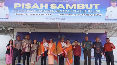 Pisah Sambut Kepala Rutan Kelas IIB Balige, Bupati Toba: Perkuat Tali Silaturahmi dan Koordinasi