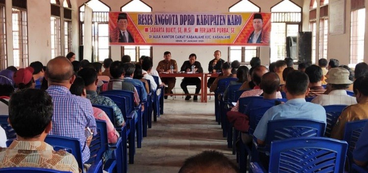 Ferianta Purba dan Sadarta Bukit Serap Aspirasi Masyarakat Kabanjahe