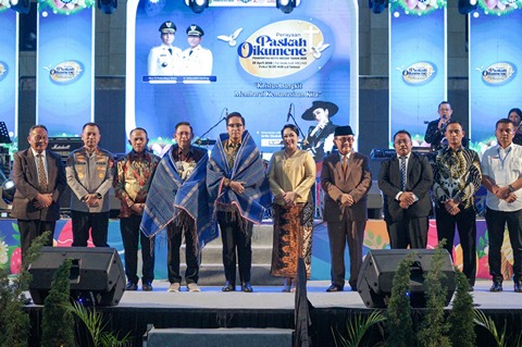 Ribuan Warga Hadiri Paskah Oikumene Medan 2026, Rico Waas Ajak Warga Bersatu dan Rawat Toleransi