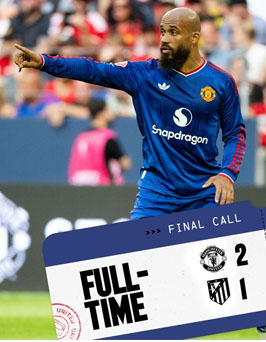 Manchester United Menang Tipis Atas Atletico Madrid Laga Persahabatan di Swedia  