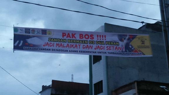 Kinerja Kapolsek Bilah Hilir Dinilai Lemah, Spanduk Keresahan Warga Bilah Hilir pun Terbentang