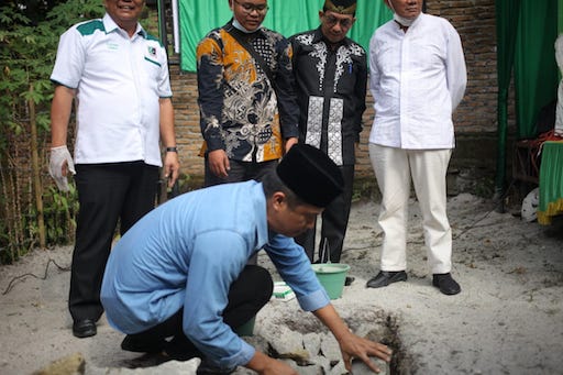 Wali Kota Pematangsiantar Hadiri Peletakan Batu Pertama Sekretariat Yayasan Hijau Hitam Habonaron