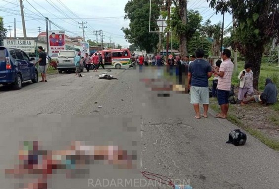 Tragis, Kecelakaan Maut Renggut Tiga Nyawa Anak Kecil dan Dua Orangtua, Supir Truk Melarikan Diri