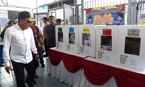 Gubernur Sumut Pantau Pemilihan di Lapas Tanjung Gusta