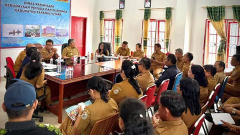 Pimpin Monev Disparbudpora, Pemkab Taput Dorong Kesiapan Event Hari Jadi ke-81 Taput