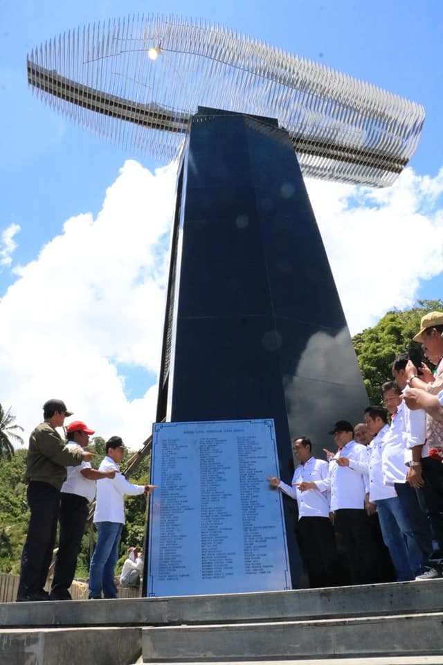 Bupati Simalungun Tinjau Pembangunan Monumen Tragedi KM Sinar Bangun di Tigaras